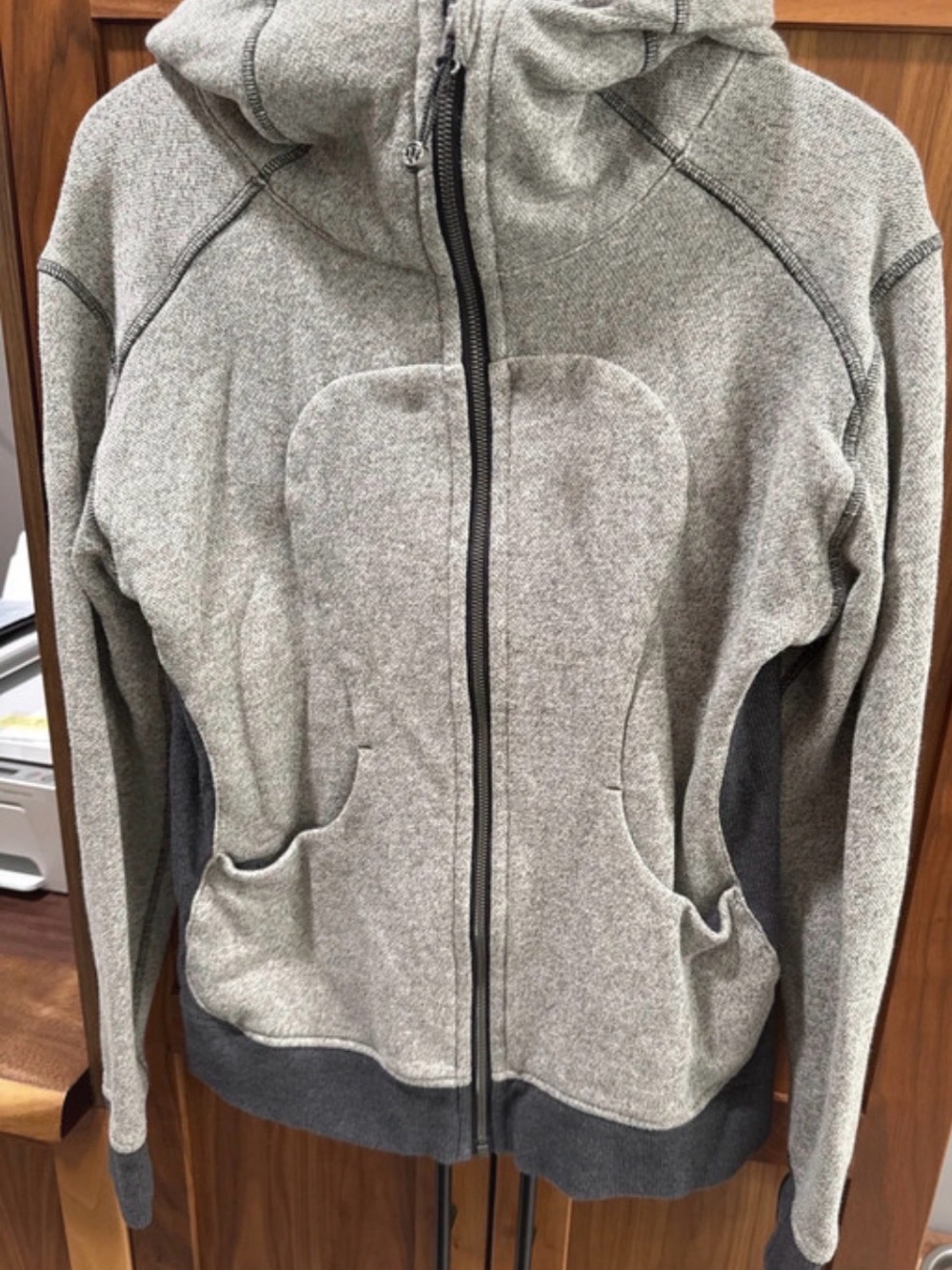 lululemon athletica Heather Gray scuba Hoodie